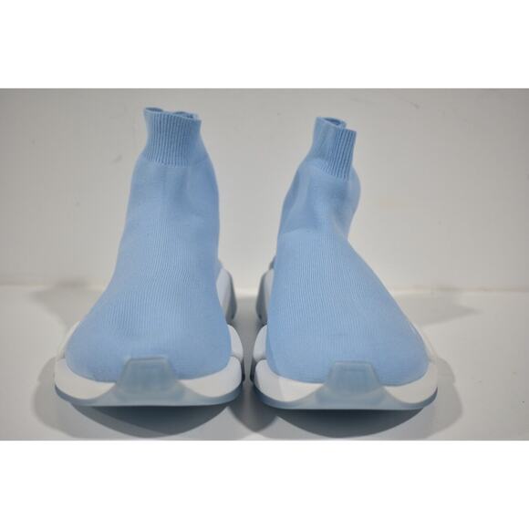 Balenciaga Mens Speed 2.0 Sock Blue White High Top Knit Trainer Sneaker 46 13 - Picture 5 of 10